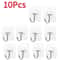 Transparent SelfAdhesive Heavy Duty Wall Hooks 51020Pack MultiUse Organizer 10