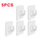 Transparent SelfAdhesive Heavy Duty Wall Hooks 51020Pack MultiUse Organizer 6