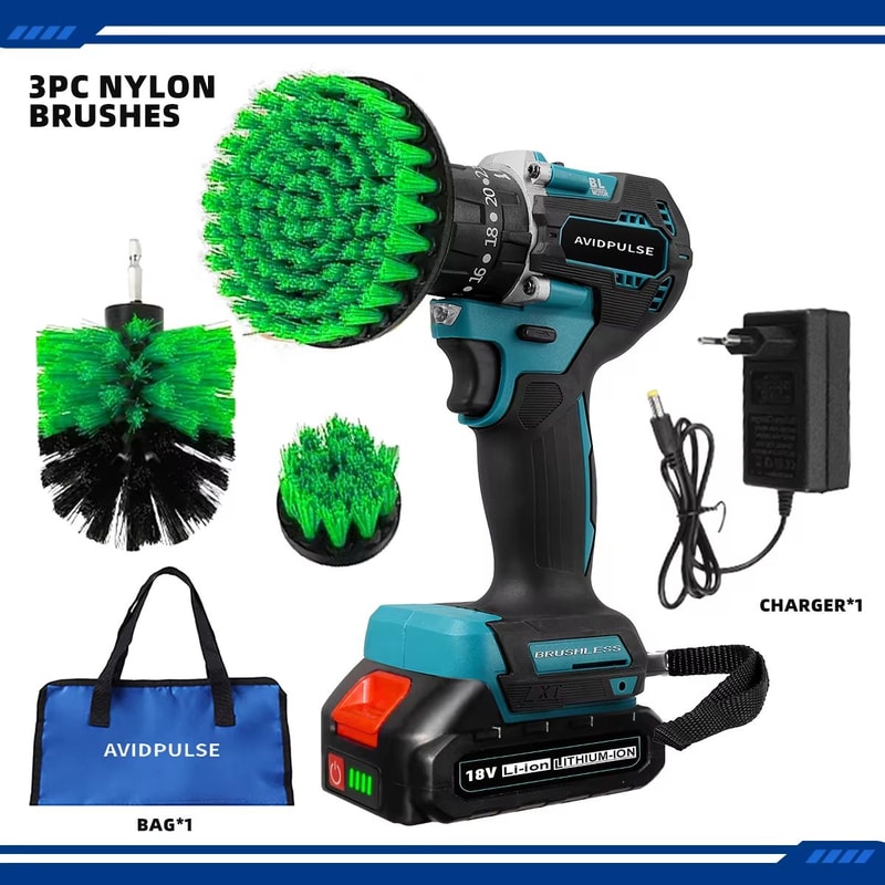 AvidPulse 201 Torque 14 Brushless Cordless Voltage Power Screwdriver For Makita 18V Battery 9