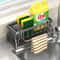 Stainless Steel Sink Drain Rack With Sponge Storage Faucet Soap Towel Organizer 7