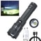 USB Rechargeable 2000LM Tactical LED Flashlight With Zoom And Display 7
