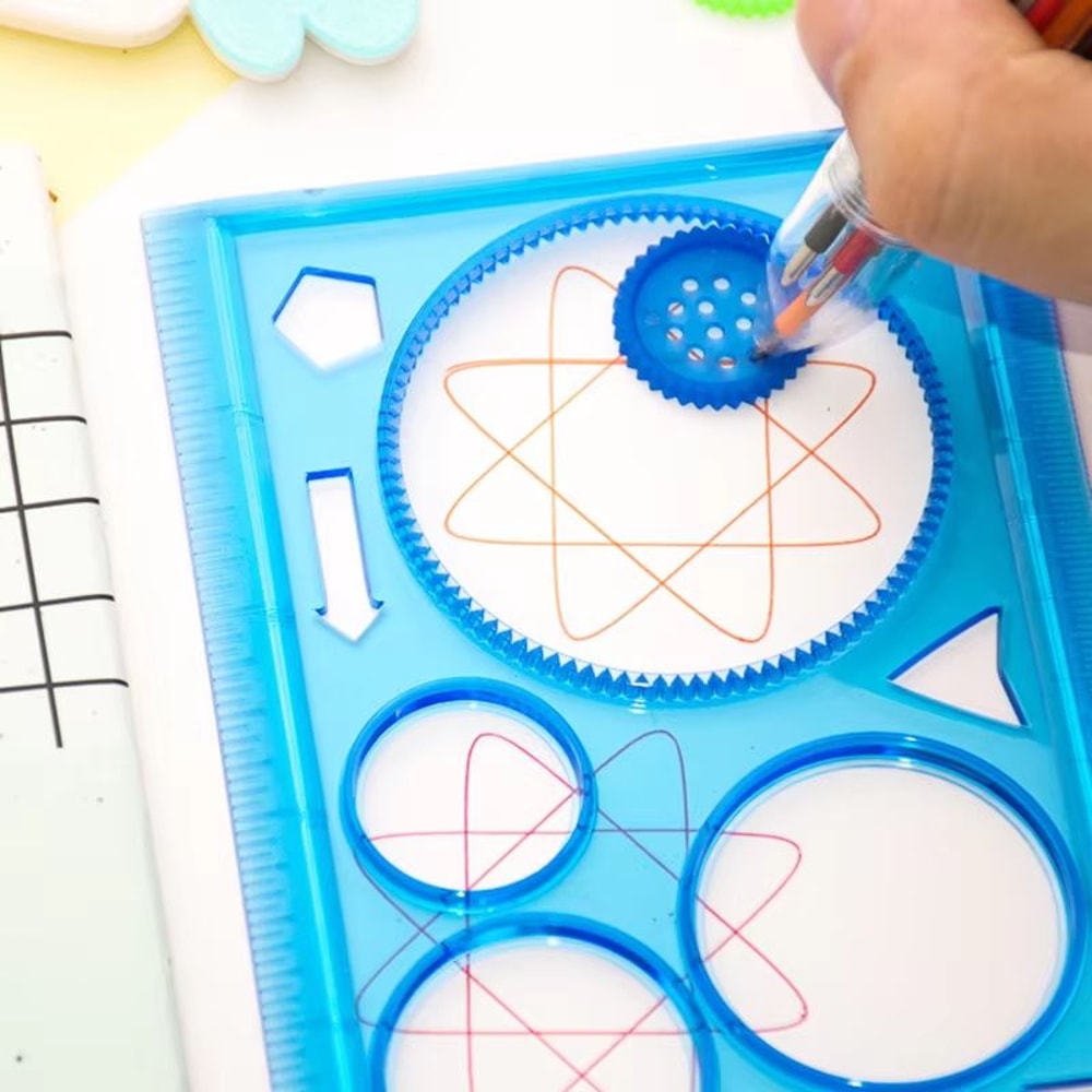 Spirograph Geometry Drawing Stencils Set For Creative Art And Learning 2