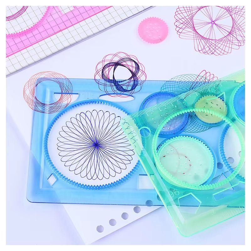Spirograph Geometry Drawing Stencils Set For Creative Art And Learning 3