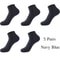 Mens Bamboo Fiber Ankle Socks 5Pair Breathable Antibacterial Comfort 6