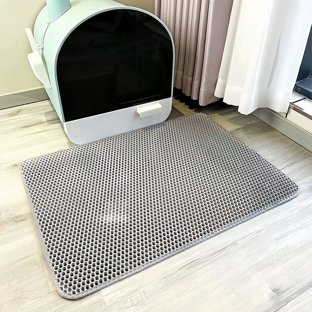 Large DoubleLayer Waterproof EVA Cat Litter Mat For Home Cleanliness 6
