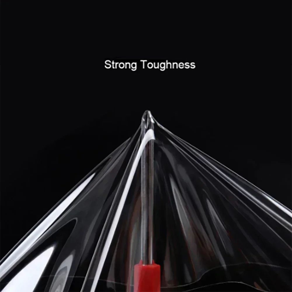 Gloss Transparent Light Black Smoke PVC Film Tint For Headlights Taillights 2