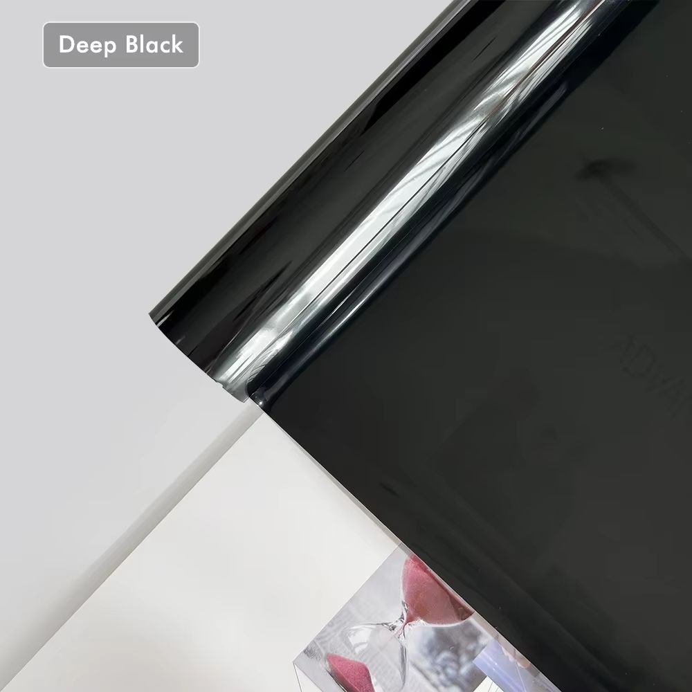 Gloss Transparent Light Black Smoke PVC Film Tint For Headlights Taillights 9