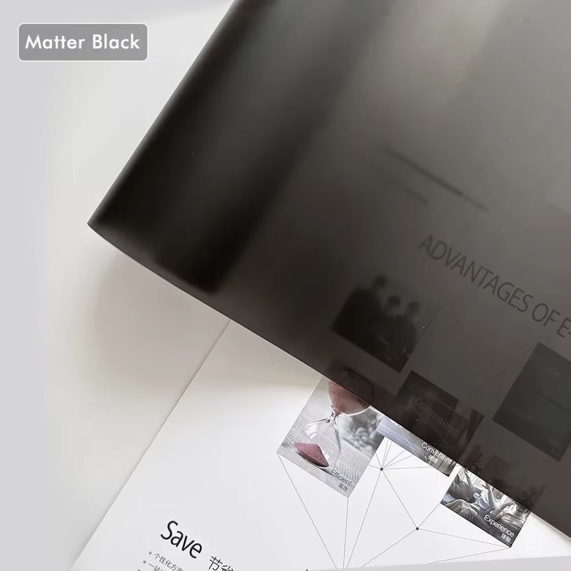 Gloss Transparent Light Black Smoke PVC Film Tint For Headlights Taillights 8