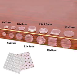 self-adhesive silicone cabinet bumpers and rubber shockproof furniture pads