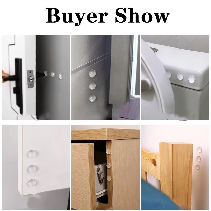 SelfAdhesive Silicone Cabinet Bumpers And Rubber Shockproof Furniture Pads 2