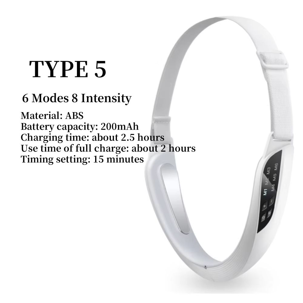 EMS Microcurrent Face Lifting Device With Red Light Skin Rejuvenation And VLine Massager 6