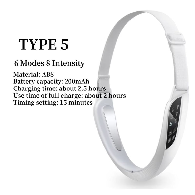 EMS Microcurrent Face Lifting Device With Red Light Skin Rejuvenation And VLine Massager 6