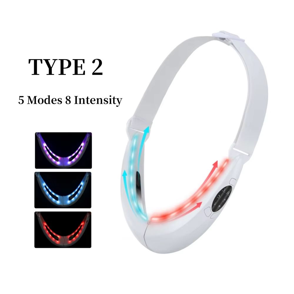 EMS Microcurrent Face Lifting Device With Red Light Skin Rejuvenation And VLine Massager 7
