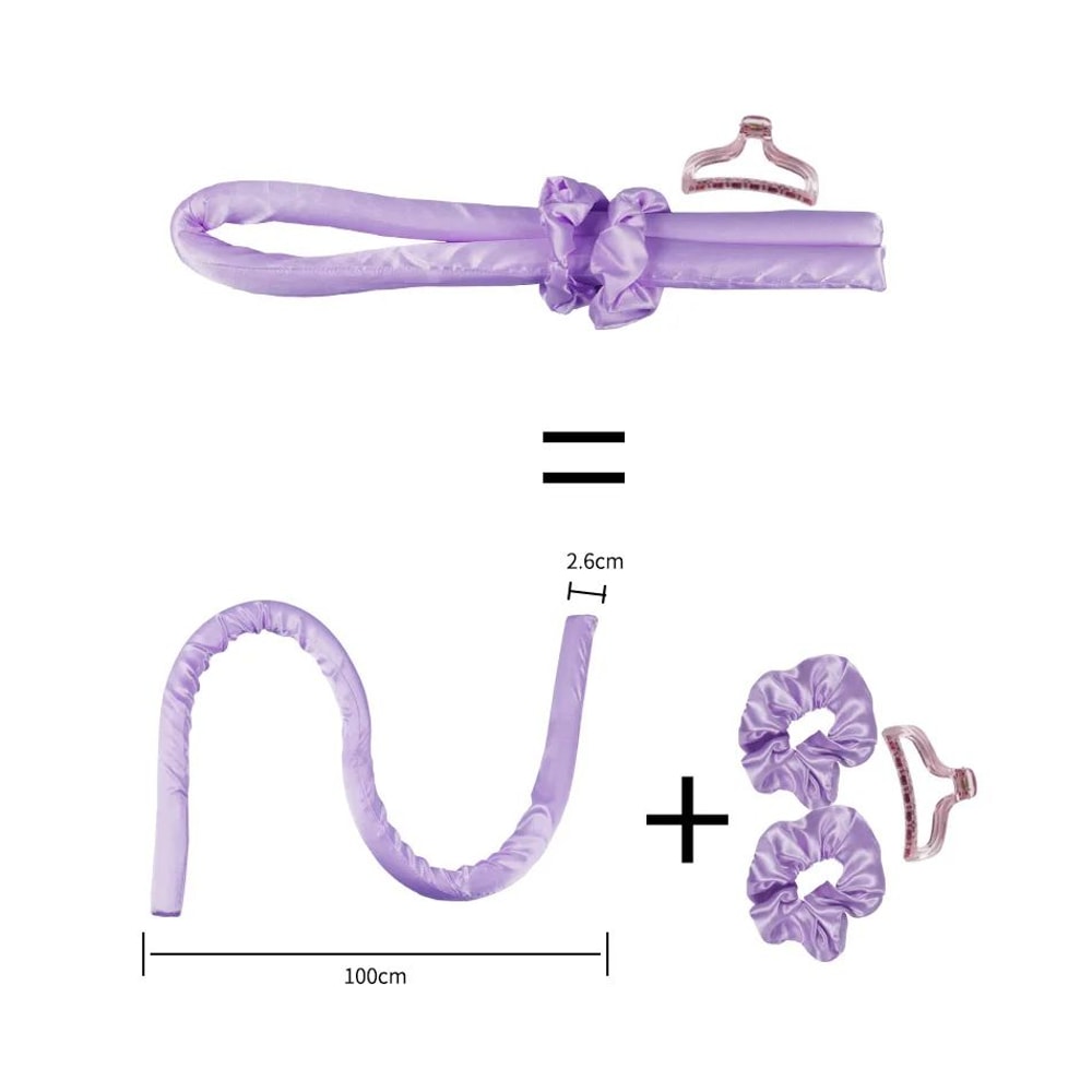 Heatless Curling Headband Hair Styler Set For Soft Shiny Curls 5