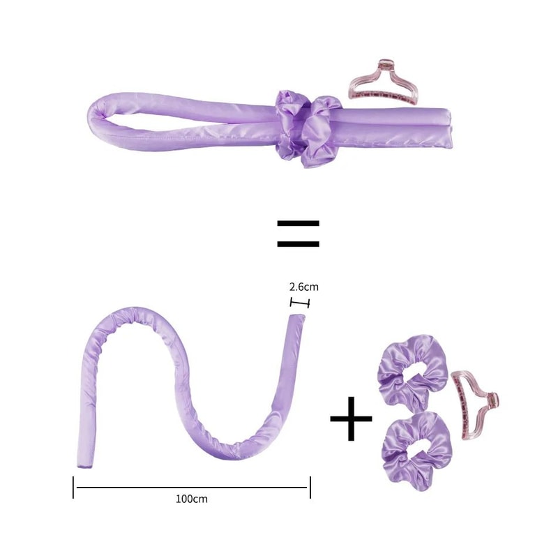 Heatless Curling Headband Hair Styler Set For Soft Shiny Curls 5