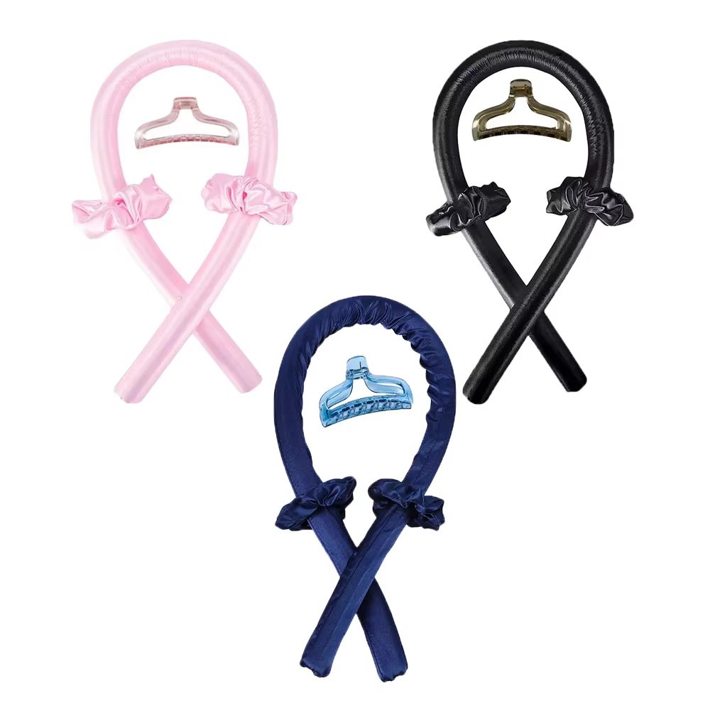 Heatless Curling Headband Hair Styler Set For Soft Shiny Curls 15