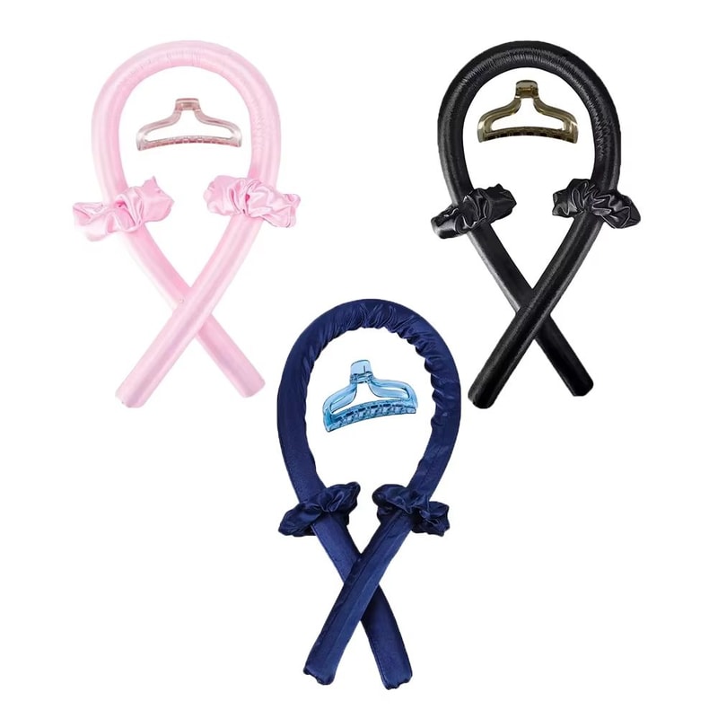 Heatless Curling Headband Hair Styler Set For Soft Shiny Curls 15