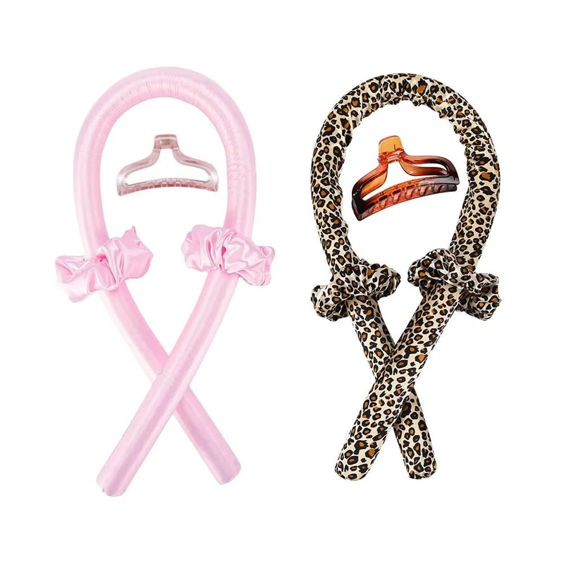 Heatless Curling Headband Hair Styler Set For Soft Shiny Curls 18