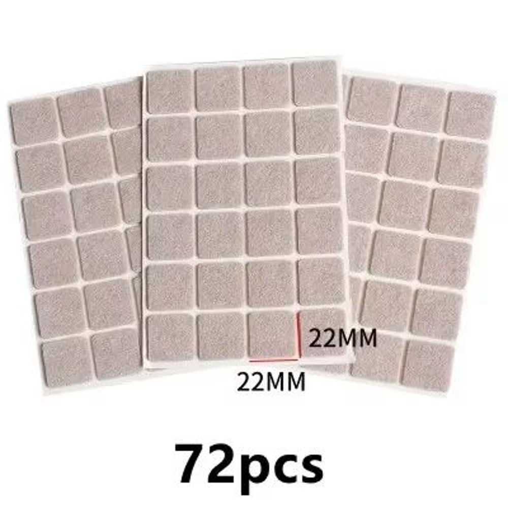 SelfAdhesive Felt Chair Leg Pads Floor Protectors 3mm 012 In Thick 72Piece Set 10