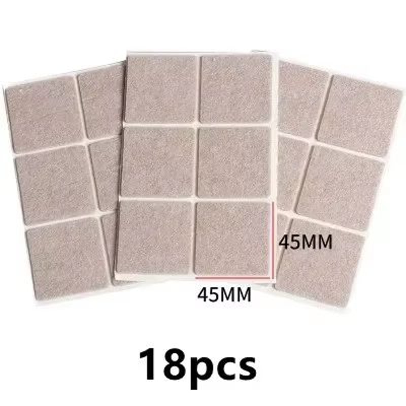 SelfAdhesive Felt Chair Leg Pads Floor Protectors 3mm 012 In Thick 72Piece Set 12