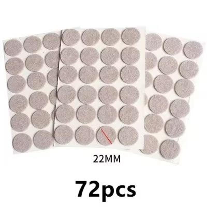 SelfAdhesive Felt Chair Leg Pads Floor Protectors 3mm 012 In Thick 72Piece Set 7