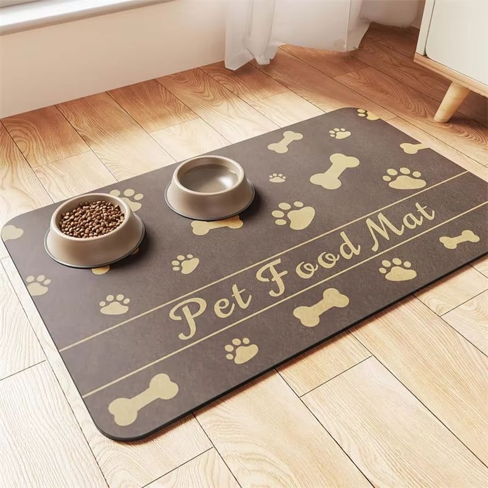 Waterproof QuickDry Pet Feeding Placemat For Dog And Cat Bowls 6