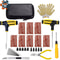 Car Bike Tire Repair Tool Kit With Studding Tools Plug Needles Pliers And EVA Case 0