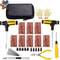 Car Bike Tire Repair Tool Kit With Studding Tools Plug Needles Pliers And EVA Case 10