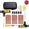 Car Bike Tire Repair Tool Kit With Studding Tools Plug Needles Pliers And EVA Case 8