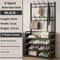 MultiLayer Clothes And Shoe Organizer Rack FloorStanding Hat Shoe Storage Shelf 6