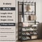 MultiLayer Clothes And Shoe Organizer Rack FloorStanding Hat Shoe Storage Shelf 14