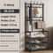 MultiLayer Clothes And Shoe Organizer Rack FloorStanding Hat Shoe Storage Shelf 7