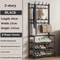 MultiLayer Clothes And Shoe Organizer Rack FloorStanding Hat Shoe Storage Shelf 7