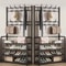 MultiLayer Clothes And Shoe Organizer Rack FloorStanding Hat Shoe Storage Shelf 21
