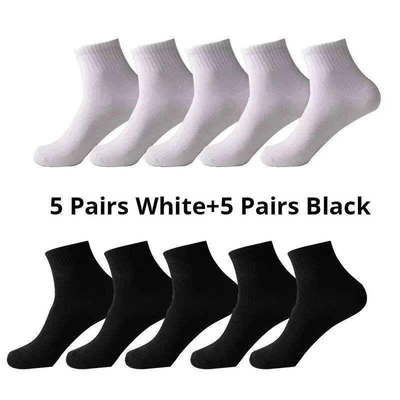 Mens Breathable Comfortable Office Casual Socks 10Pair AllSeason Crew Set 9