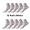 Mens Breathable Comfortable Office Casual Socks 10Pair AllSeason Crew Set 8