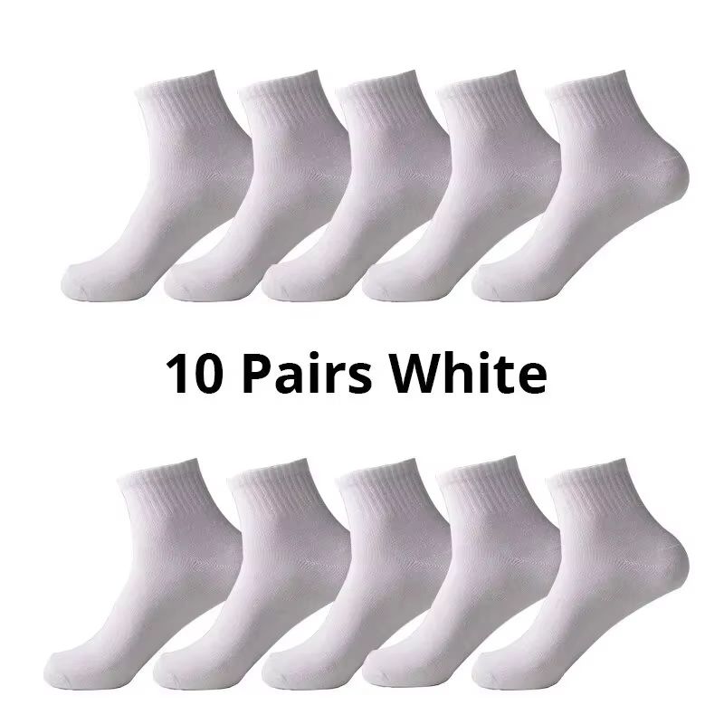 Mens Breathable Comfortable Office Casual Socks 10Pair AllSeason Crew Set 8