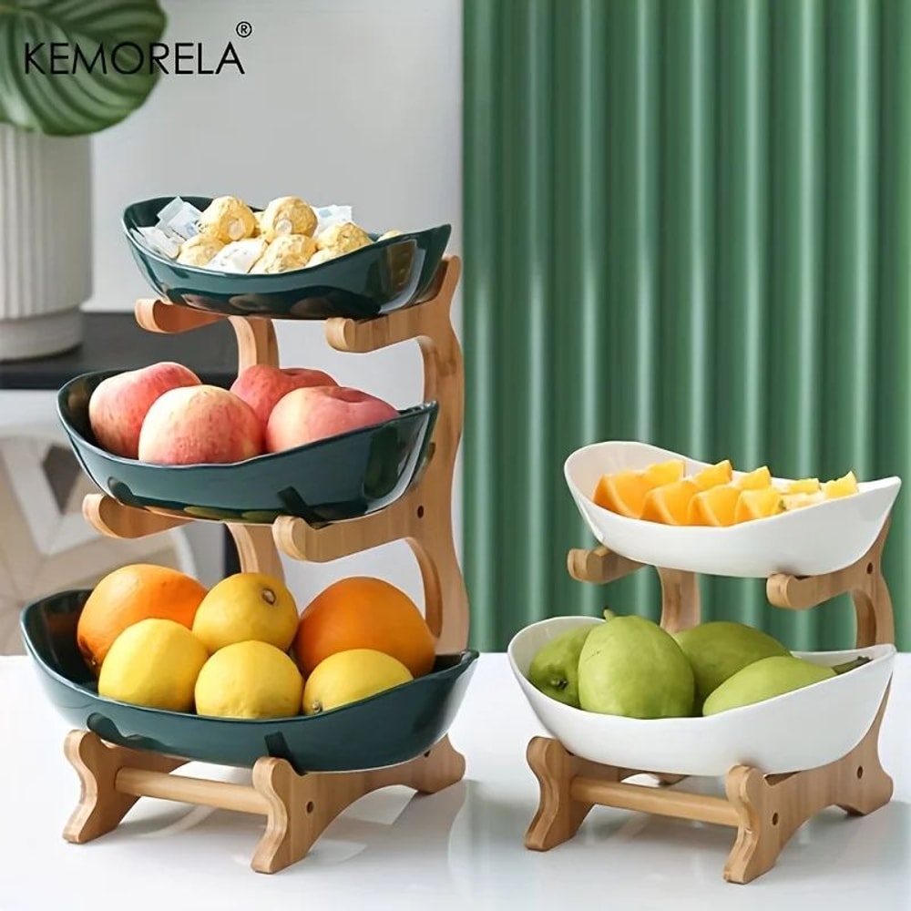 23Layer Modern Plastic Fruit And Snack Serving Stand For Home 0
