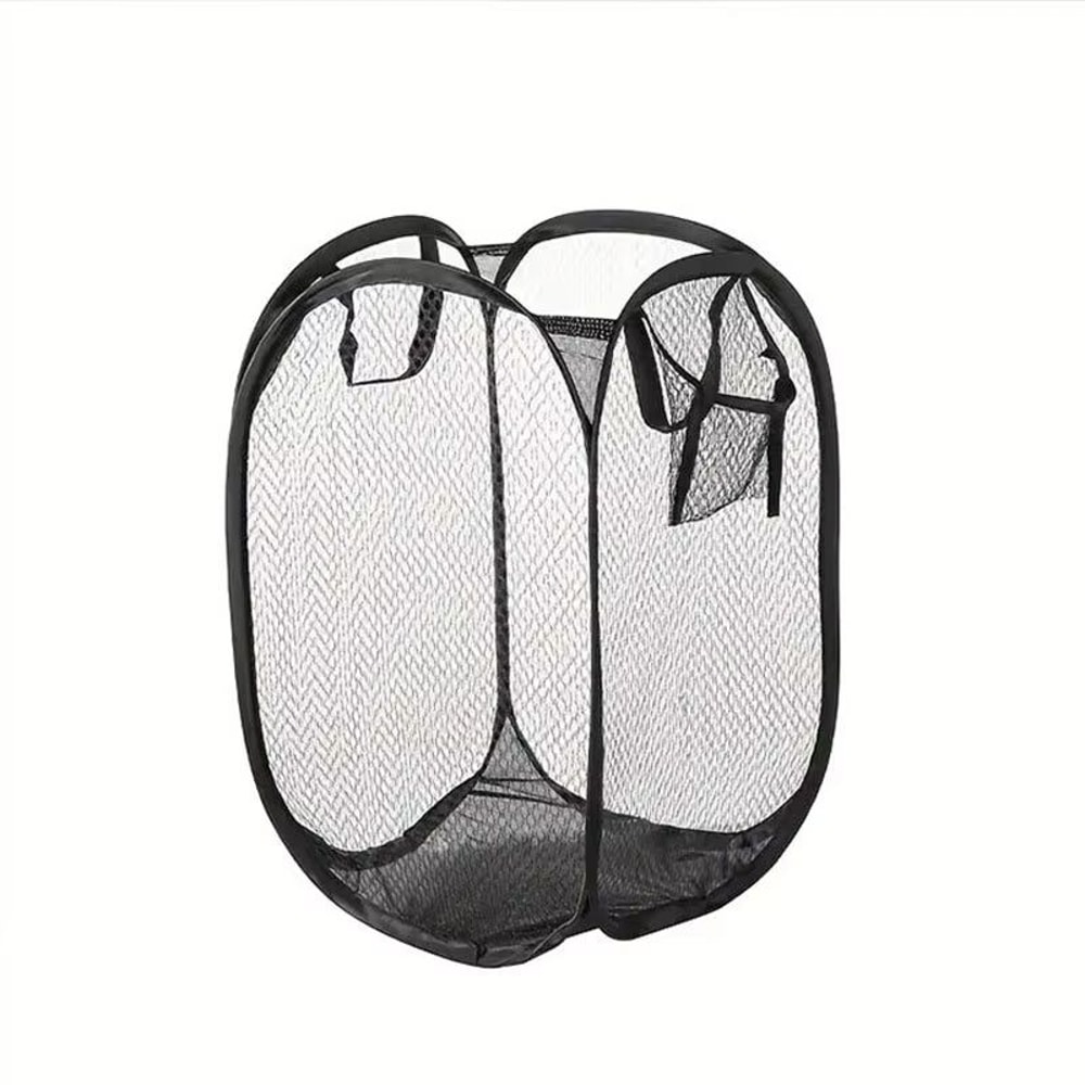 Foldable Mesh PopUp Laundry Storage Basket Large Capacity Hamper 4