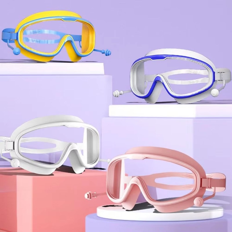 Kids AntiFog NoLeak Swim Goggles Clear Pool And Beach Eyewear Ages 315 1
