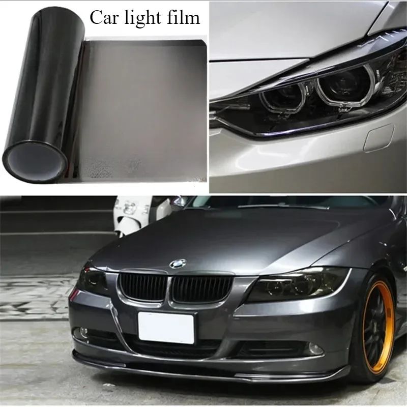 Universal Car Headlight Tint Film Vinyl Sticker For Headlights Taillights Fog Lights 0