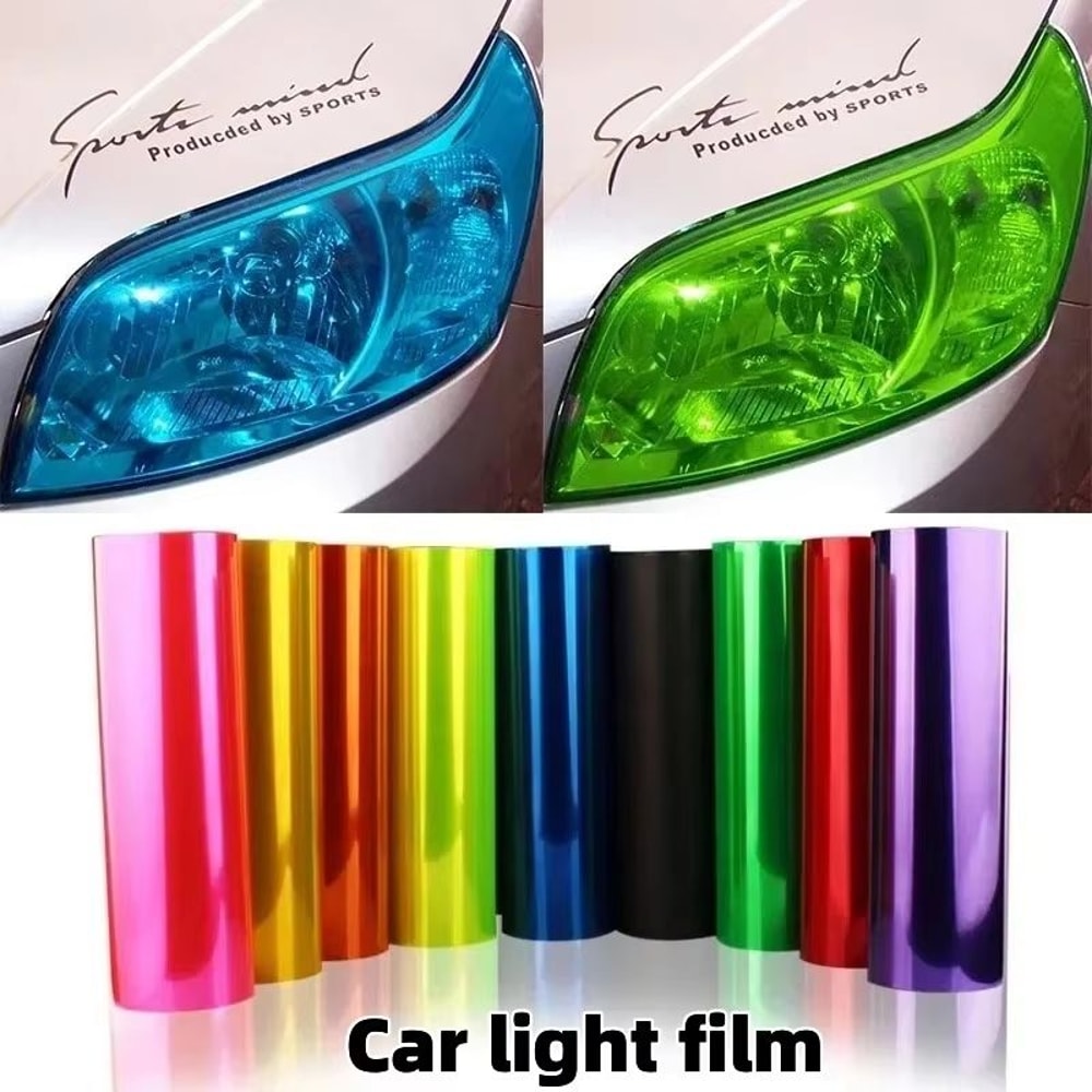 Universal Car Headlight Tint Film Vinyl Sticker For Headlights Taillights Fog Lights 1