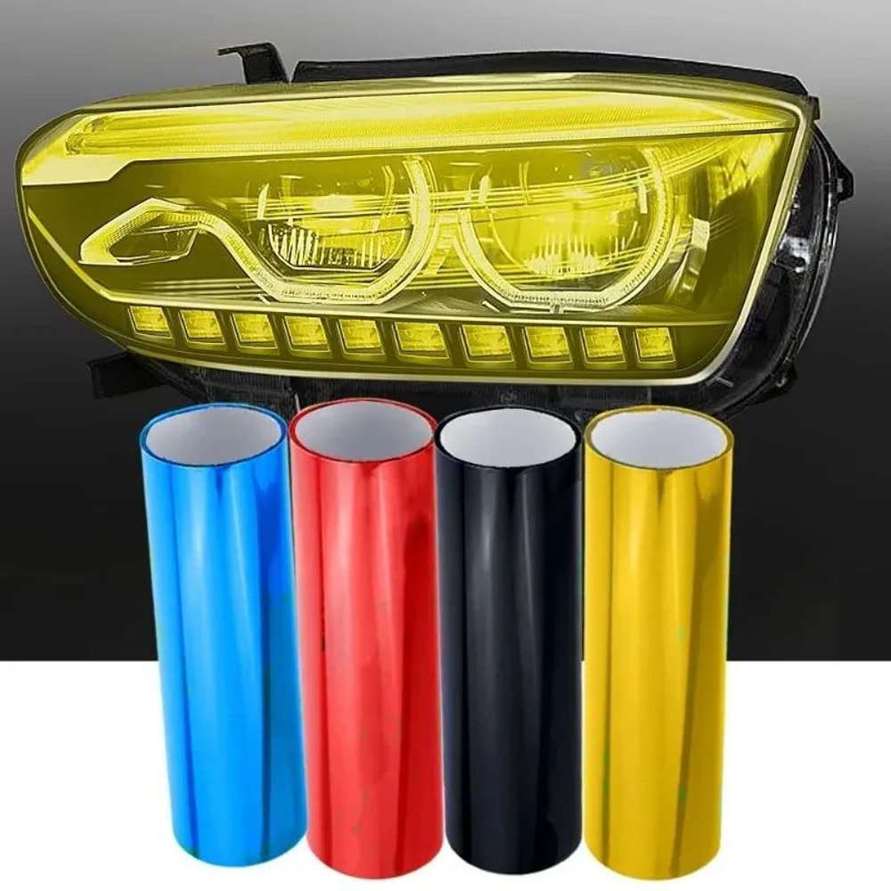 Universal Car Headlight Tint Film Vinyl Sticker For Headlights Taillights Fog Lights 3