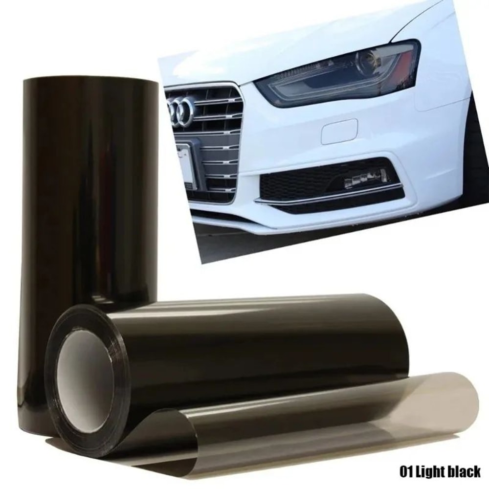 Universal Car Headlight Tint Film Vinyl Sticker For Headlights Taillights Fog Lights 4