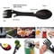 5in1 Outdoor Survival Tools Camping MultiFunctional EDC Utensil Kit 2