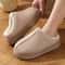 Womens Fluffy Platform Slippers Plush Warm NonSlip Winter Home Shoes 3