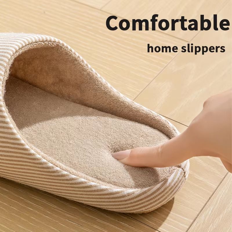 Unisex Soft Fur Home Slippers Warm Indoor Flat Slides Nonslip Bedroom Shoes 4