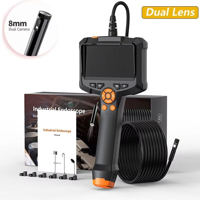 Industrial Inspection Endoscope Camera 43 IPS Screen Waterproof HD1080P Borescope 8