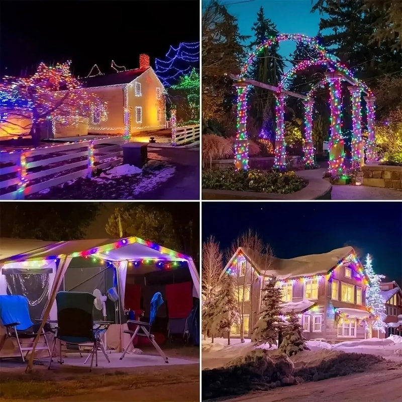 Solar Fairy Garden String Lights 8Mode Waterproof Outdoor Patio Yard Decor 1