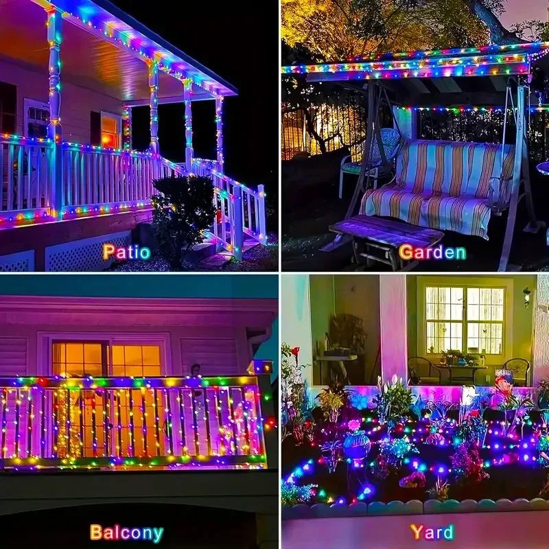 Solar Fairy Garden String Lights 8Mode Waterproof Outdoor Patio Yard Decor 3